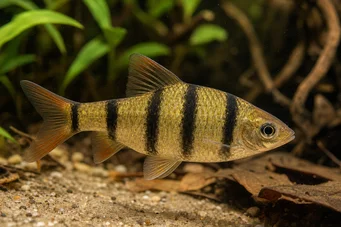 Barbodes pentazona (Barbuto a cinque bande)