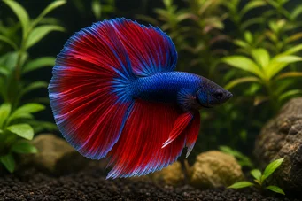 Betta splendens halfmoon