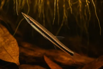 Nannostomus eques (Bocca tubolare -to -moto)