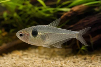 Phenacogaster megalostictus (Tetra di vetro di grande macchia)