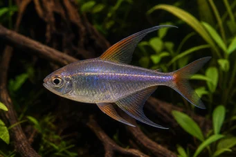 Phenacogrammus huloti Congo Tetra con bande nere