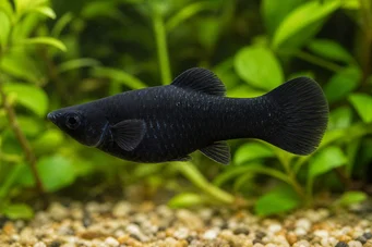 Poecilia sphenops Molly nero