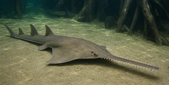 Pristis microdon (Pesce scie settentrionale)