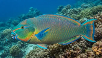 Scarus guacamaia (Pappagallo arcobaleno)